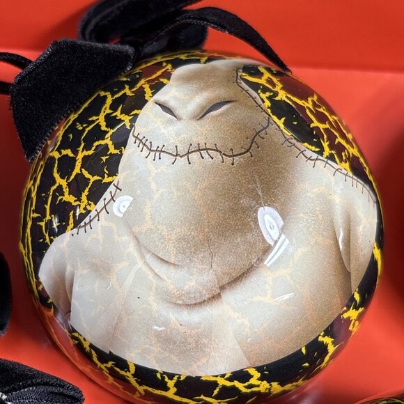 Disney Nightmare Before Christmas Deck the Halls Skellington Ball Ornaments - Picture 4 of 10